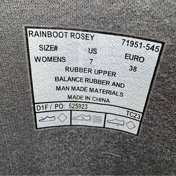 Bogs Women's Rosey Tall Rain Boots in plum multi Size 7 - Picture 10 of 10